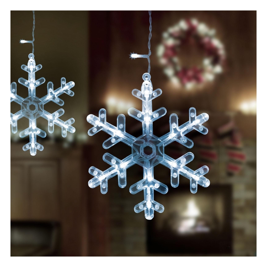 LED vianočný vonkajší záves 224xLED 3,5x0,75 m IP44 studená biela