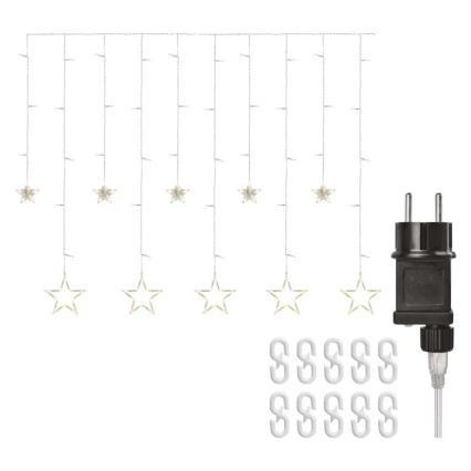 LED Vianočný záves 115xLED/1,35W 6,85x1,05 m teplá biela