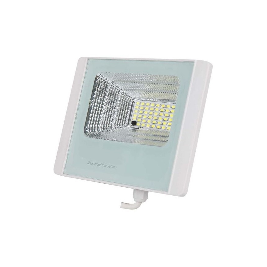 LED Vonakajší solárny reflektor LED/12W/3,2V IP65 4000K + diaľkové ovládanie
