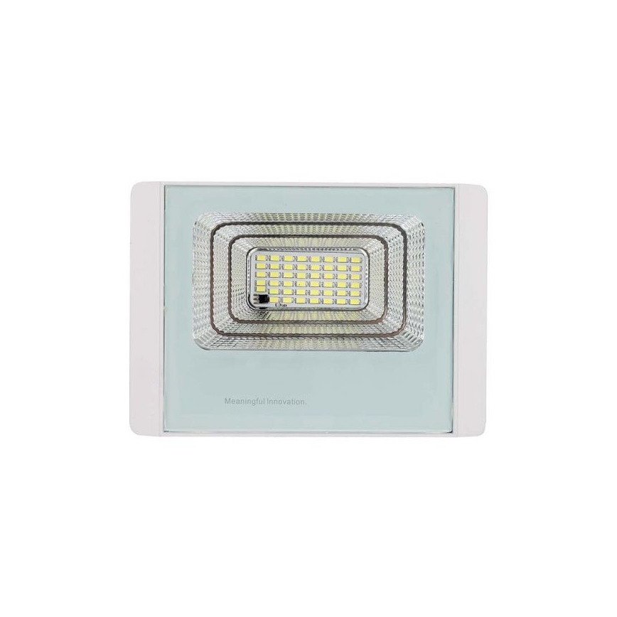 LED Vonakajší solárny reflektor LED/12W/3,2V IP65 4000K + diaľkové ovládanie