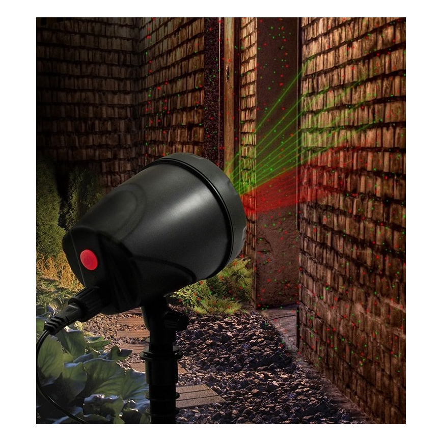 LED Vonkajší laserový projektor LED/5W/230V IP44