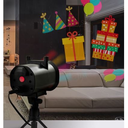 LED Vonkajší laserový projektor LED/5W/230V IP44