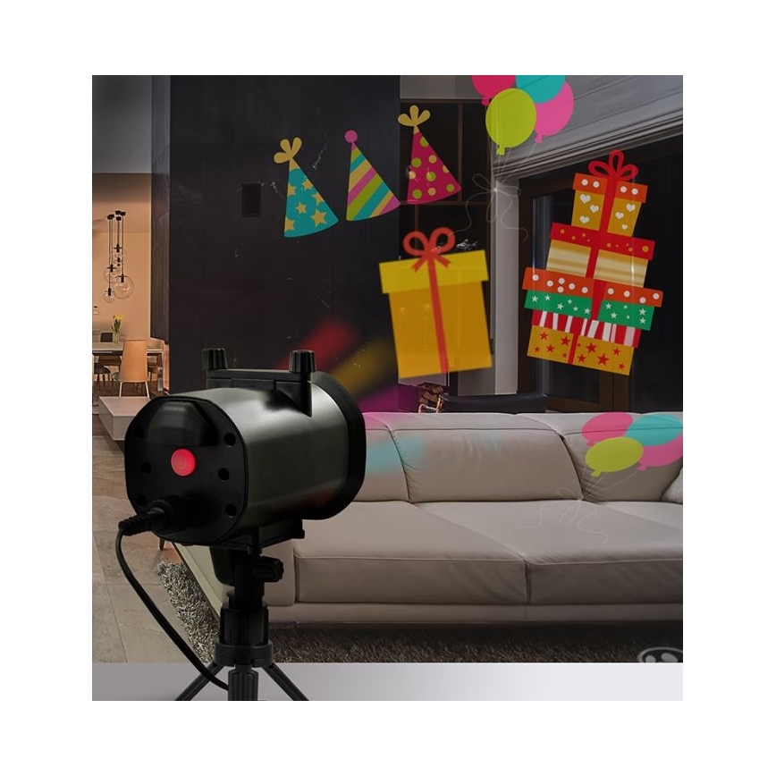 LED Vonkajší laserový projektor LED/5W/230V IP44