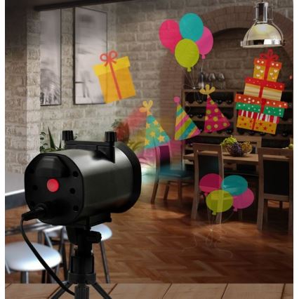 LED Vonkajší laserový projektor LED/5W/230V IP44