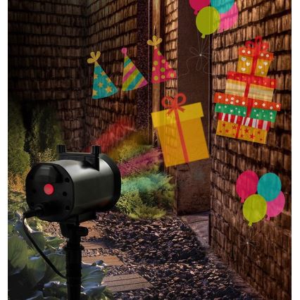 LED Vonkajší laserový projektor LED/5W/230V IP44