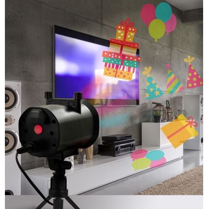 LED Vonkajší laserový projektor LED/5W/230V IP44