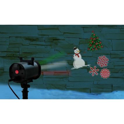LED Vonkajší laserový projektor LED/5W/230V IP44