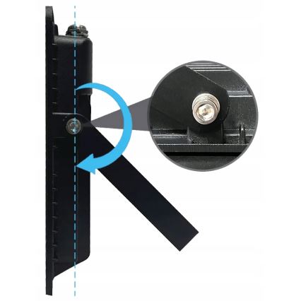 Vonkajší LED reflektor s pohybovým a súmrakovým senzorom, 100 W, 230 V, 4500 K, IP65, čierny