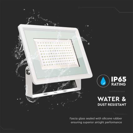 LED Vonkajší reflektor LED/200W/230V 4000K IP65 biela