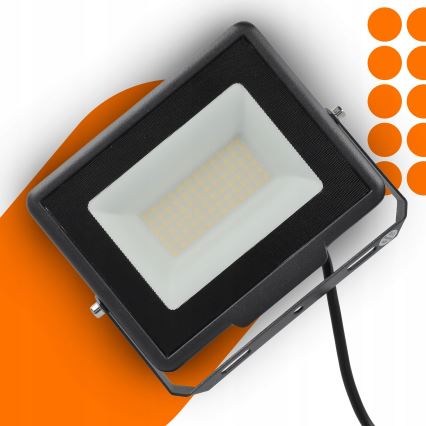 LED Vonkajší reflektor LED/50W/230V 4500K IP65 čierna