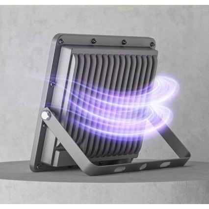 LED vonkajší reflektor LED/50W/230V 4500K IP65 sivý