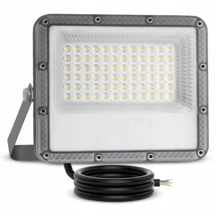 LED vonkajší reflektor LED/50W/230V 4500K IP65 sivý