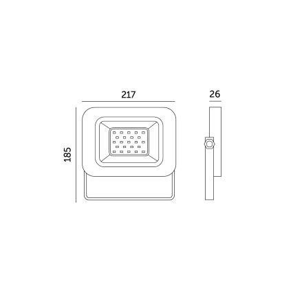 LED Vonkajší reflektor LED/50W/230V 6500K IP65