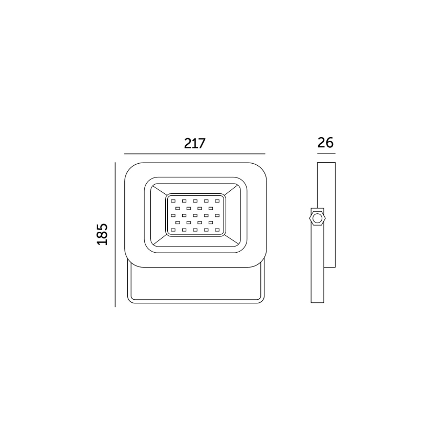 LED Vonkajší reflektor LED/50W/230V 6500K IP65