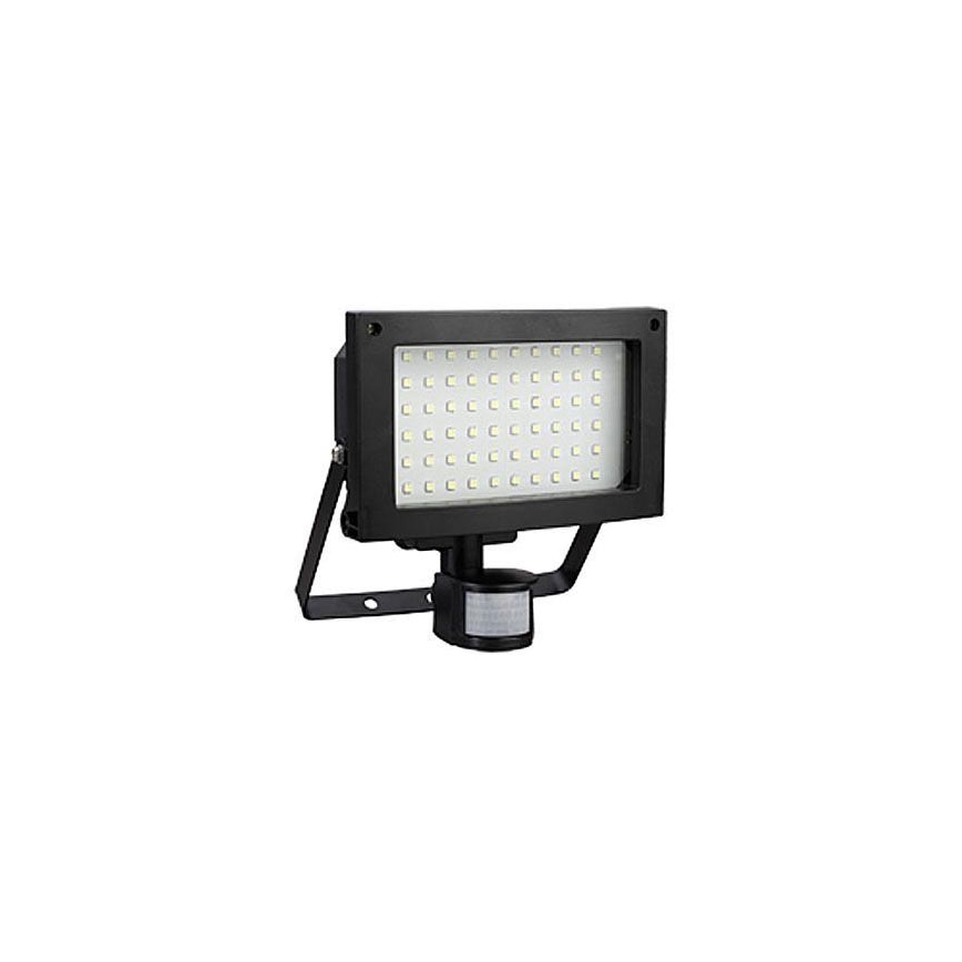 LED Vonkajší reflektor s PIR čidlom T275 60xLED SMD/12W IP44