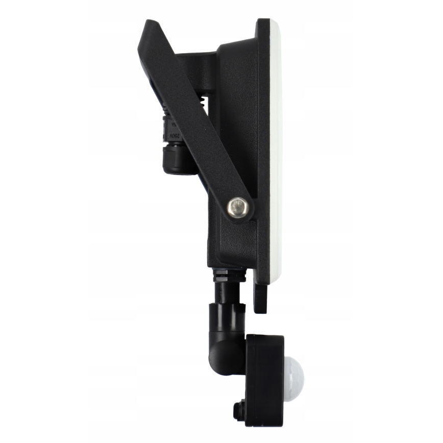 LED vonkajší reflektor s pohybovým snímačom, 50 W, 230 V, 4500 K, IP65, čierny