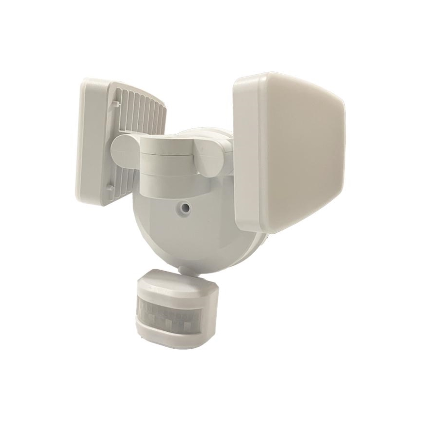LED Vonkajší reflektor so senzorom LED/24W/230V 3000/4000/6000K IP54 biela