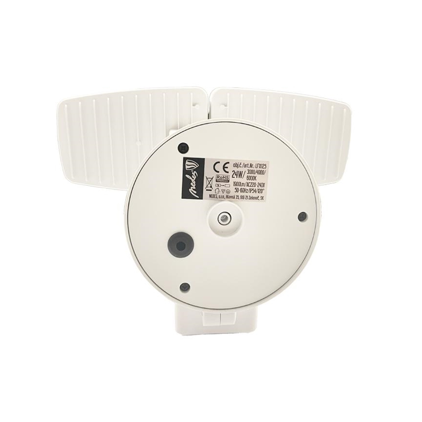 LED Vonkajší reflektor so senzorom LED/24W/230V 3000/4000/6000K IP54 biela