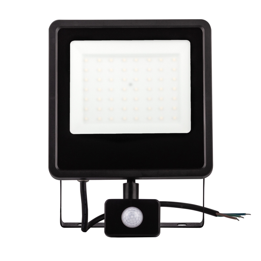 LED Vonkajší reflektor so senzorom LED/30W/230V 4000K IP65 čierna