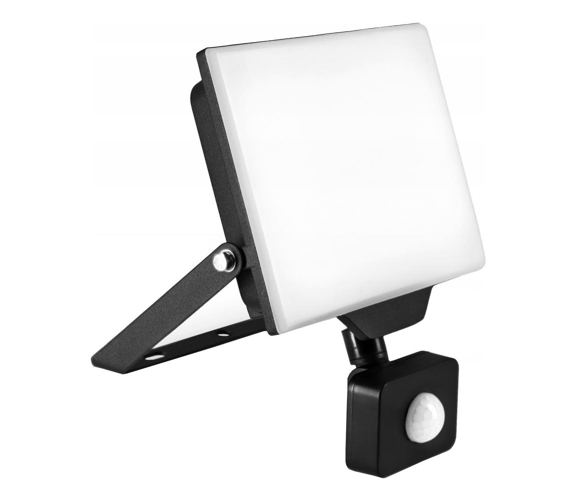 SmartLED LED vonkajší reflektor so snímačom LED/50W/230V 4500K IP65 čierny 5847