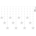 LED Vonkajší reťaz 120xLED/8 funkcií 3xAA 1,7 m IP44 studená biela