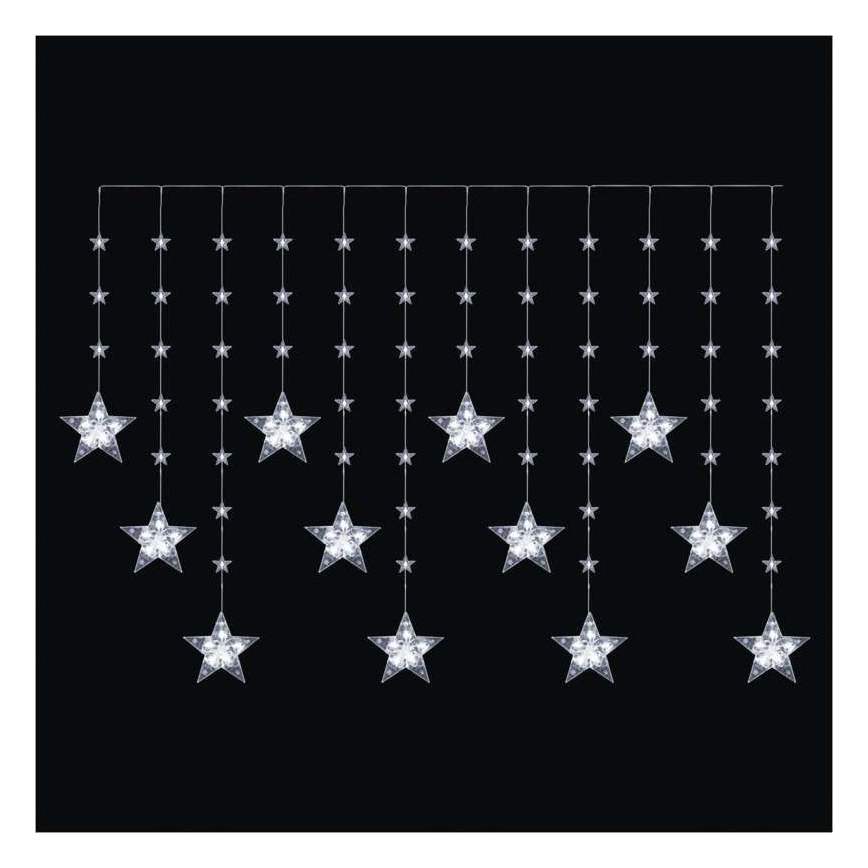 LED Vonkajší reťaz 120xLED/8 funkcií 3xAA 1,7 m IP44 studená biela