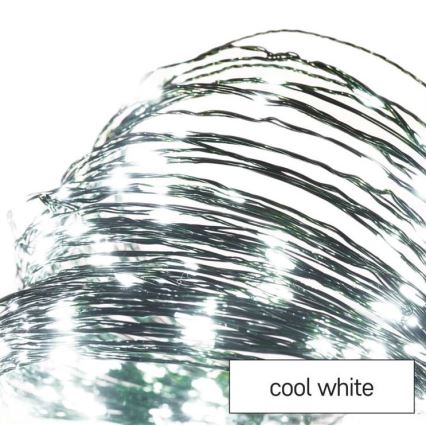 LED  vonkajší reťaz 150xLED/20m IP44 studená biela