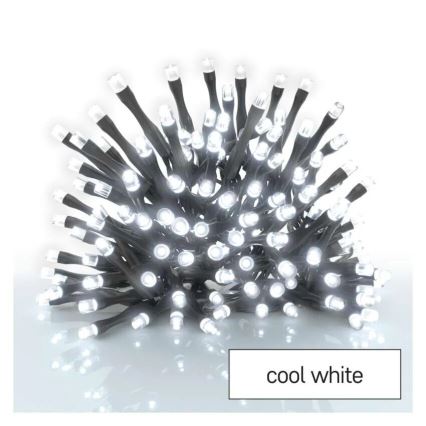 LED Vonkajší  reťaz 40xLED/3xAA 3,3m IP44 studená biela