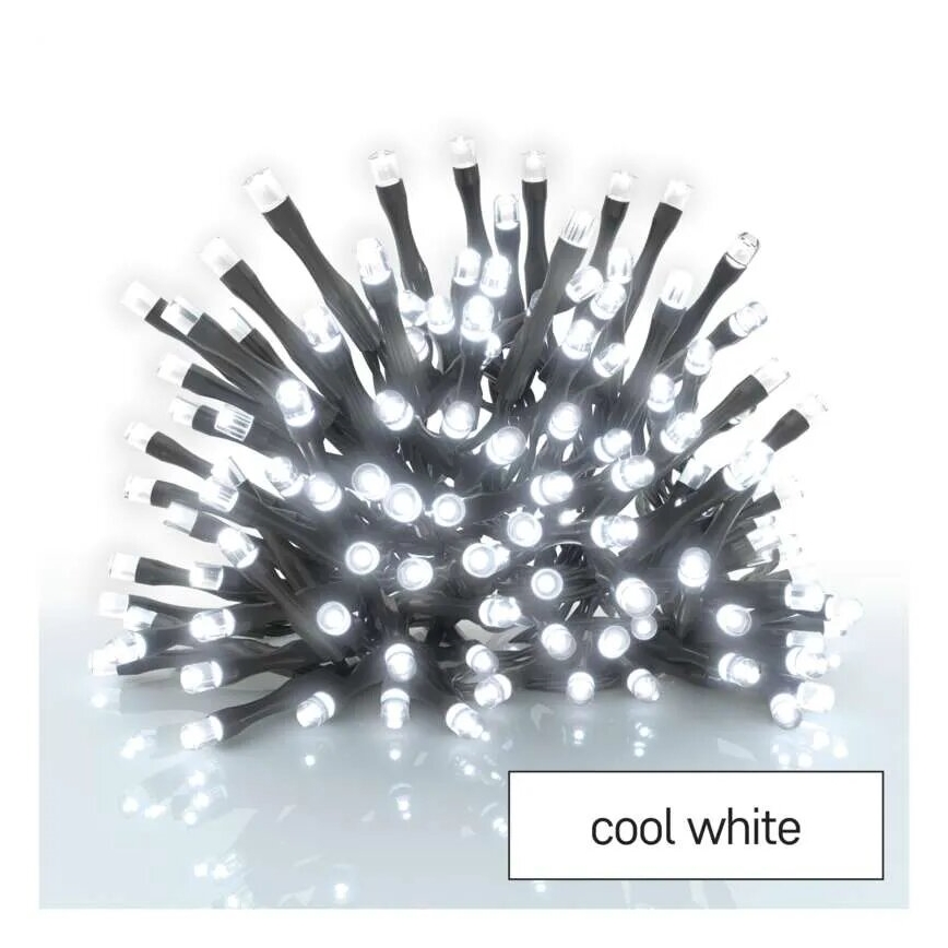 LED Vonkajší  reťaz 40xLED/3xAA 3,3m IP44 studená biela