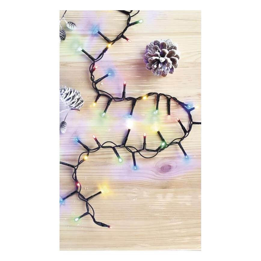 LED vonkajší reťaz 600xLED/17m IP44 viacfarebný