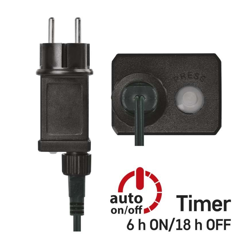 LED vonkajší reťaz 600xLED/17m IP44 viacfarebný