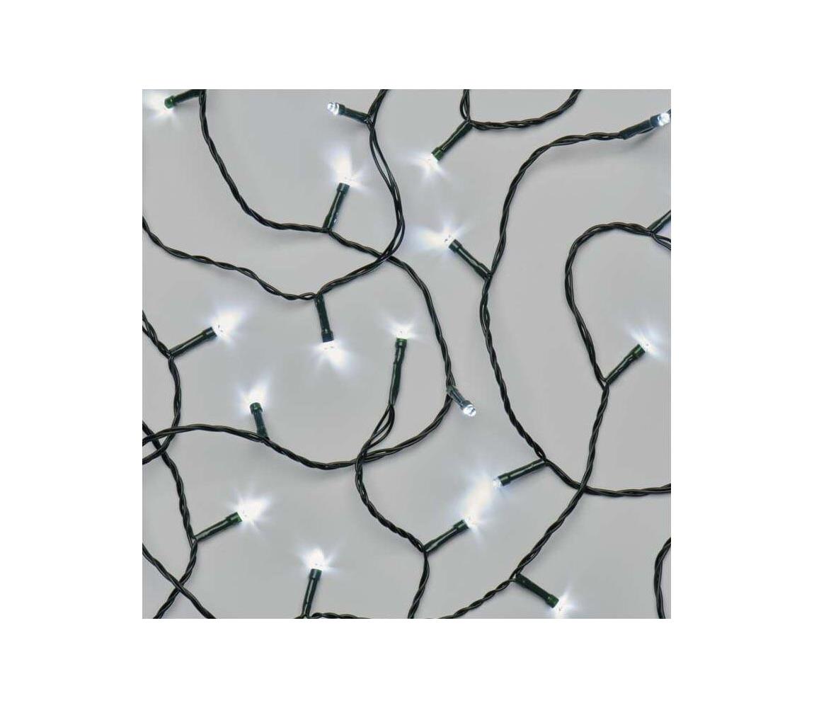 LED vonkajší reťaz 80xLED/13m IP44 studená biela D4AC02