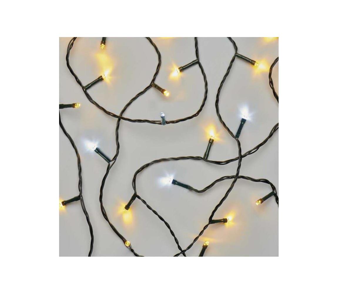 LED vonkajší reťaz 80xLED/2 funkcie 13m IP44 teplá/studená biela D4AN01