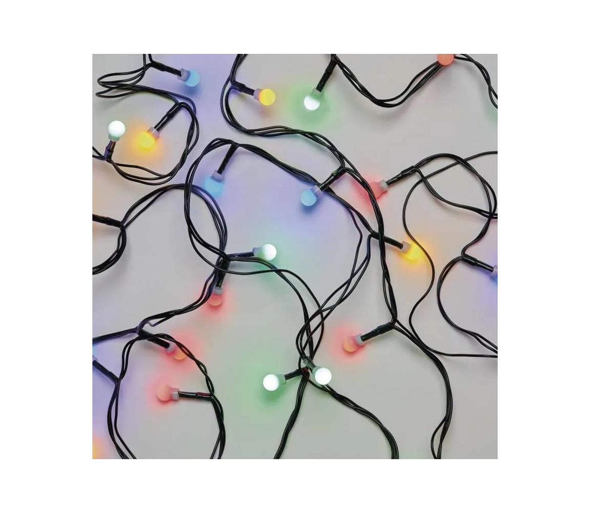 LED Vonkajší  reťaz 80xLED/8 funkcií 13m viacfarebný IP44 D5AM22