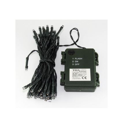 LED vonkajší reťazec 10,8m 100xLED/2 funkcie 10,8m IP44 viacfarebný