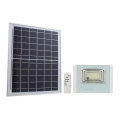 LED Vonkajší solárny reflektor LED/12W/3,2V IP65 6400K 20000 mAh + diaľkové ovládanie
