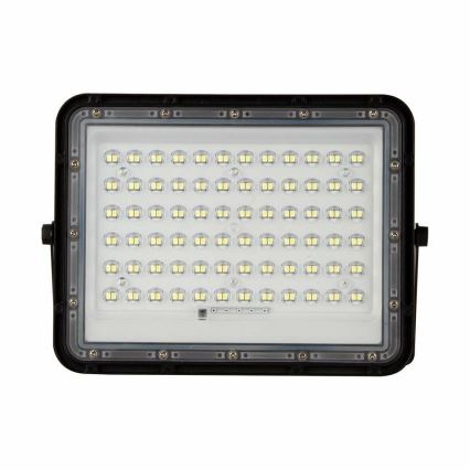 LED Vonkajší stmievateľný solárny reflektor LED/15W/3,2V IP65 4000K čierna + diaľkové ovládanie