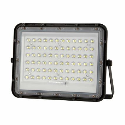 LED Vonkajší stmievateľný solárny reflektor LED/15W/3,2V IP65 4000K čierna + diaľkové ovládanie