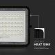 LED Vonkajší stmievateľný solárny reflektor LED/15W/3,2V IP65 4000K čierna + diaľkové ovládanie