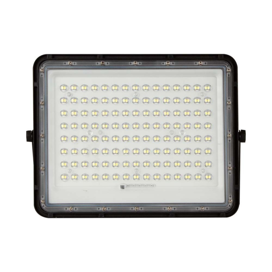 LED Vonkajší solárny reflektor LED/20W/3,2V 6400K čierna IP65 16000 mAh + diaľkové ovládanie