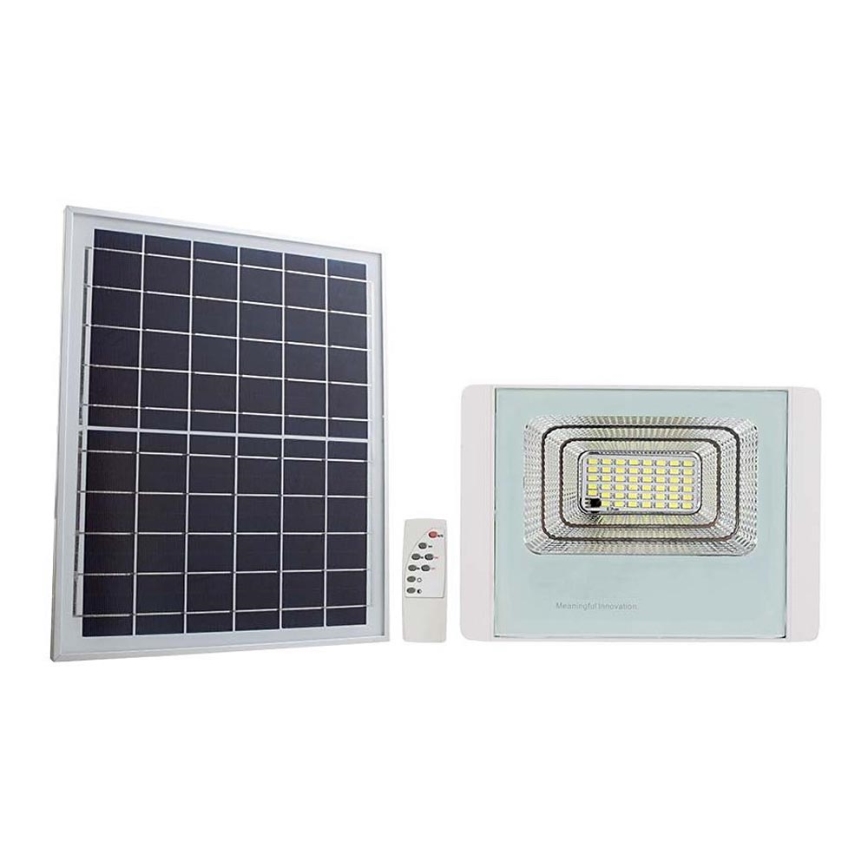 LED Vonkajší solárny reflektor LED/20W/3,2V IP65 6400K 20000 mAh + diaľkové ovládanie