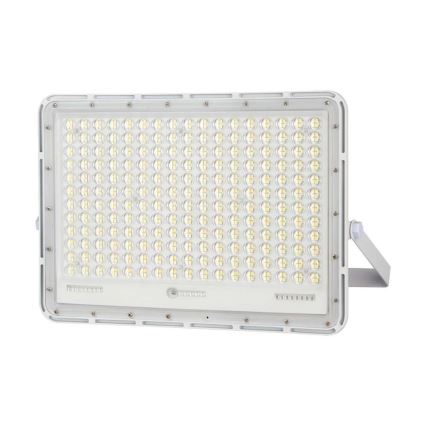 LED Vonkajší solárny reflektor LED/30W/3,2V 4000K biela IP65 + diaľkové ovládanie