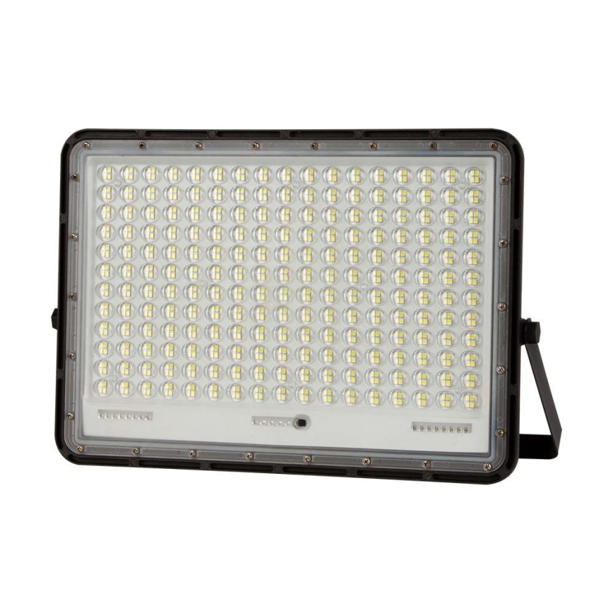 LED Vonkajší solárny reflektor LED/30W/3,2V 6400K čierna IP65 20000 mAh + diaľkové ovládanie