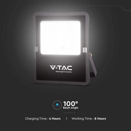 LED Vonkajší solárny reflektor LED/6W/3,2V 4000K IP65 5000 mAh + diaľkové ovládanie