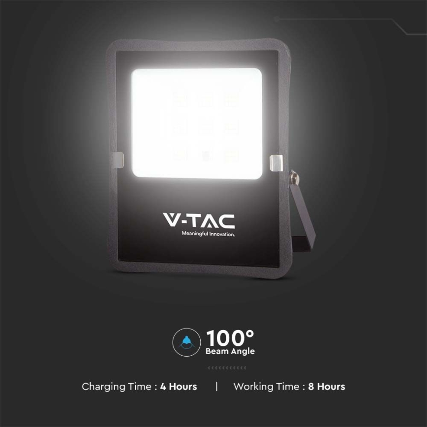 LED Vonkajší solárny reflektor LED/6W/3,2V 4000K IP65 5000 mAh + diaľkové ovládanie