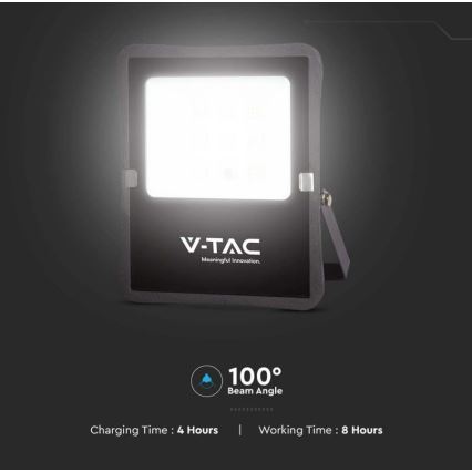 LED Vonkajší solárny reflektor LED/6W/3,2V 6400K IP65 4000 mAh + diaľkové ovládanie