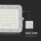 LED Vonkajší stmievateľný solárny reflektor LED/6W/3,2V IP65 4000K biela + diaľkové ovládanie