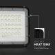 LED Vonkajší stmievateľný solárny reflektor LED/6W/3,2V IP65 4000K čierna + diaľkové ovládanie