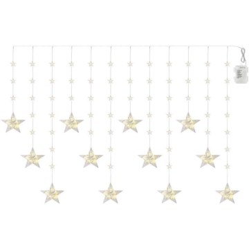 LED vonkajší svetelný reťaz 120xLED 3xAA 1,7 m IP44 teplá biela
