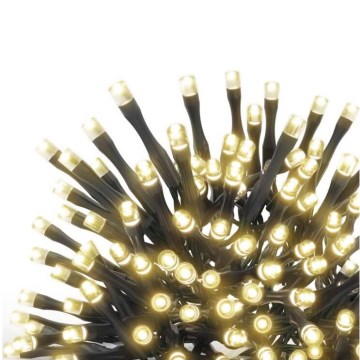 LED vonkajší svetelný reťazec 100xLED/15m IP44 teplá biela